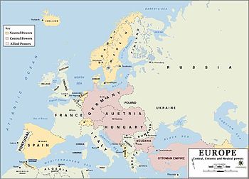 Situació política a Europa el 1914