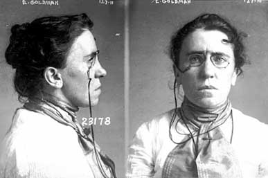 Ficha policial de Emma Goldman
