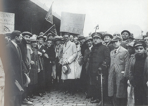 Antoni Maria Sbert torna a Barcelona després d'haver-se exilat durant la Dictadura de Primo de Rivera el 7 de febrer de 1930 - foto AF-AHC